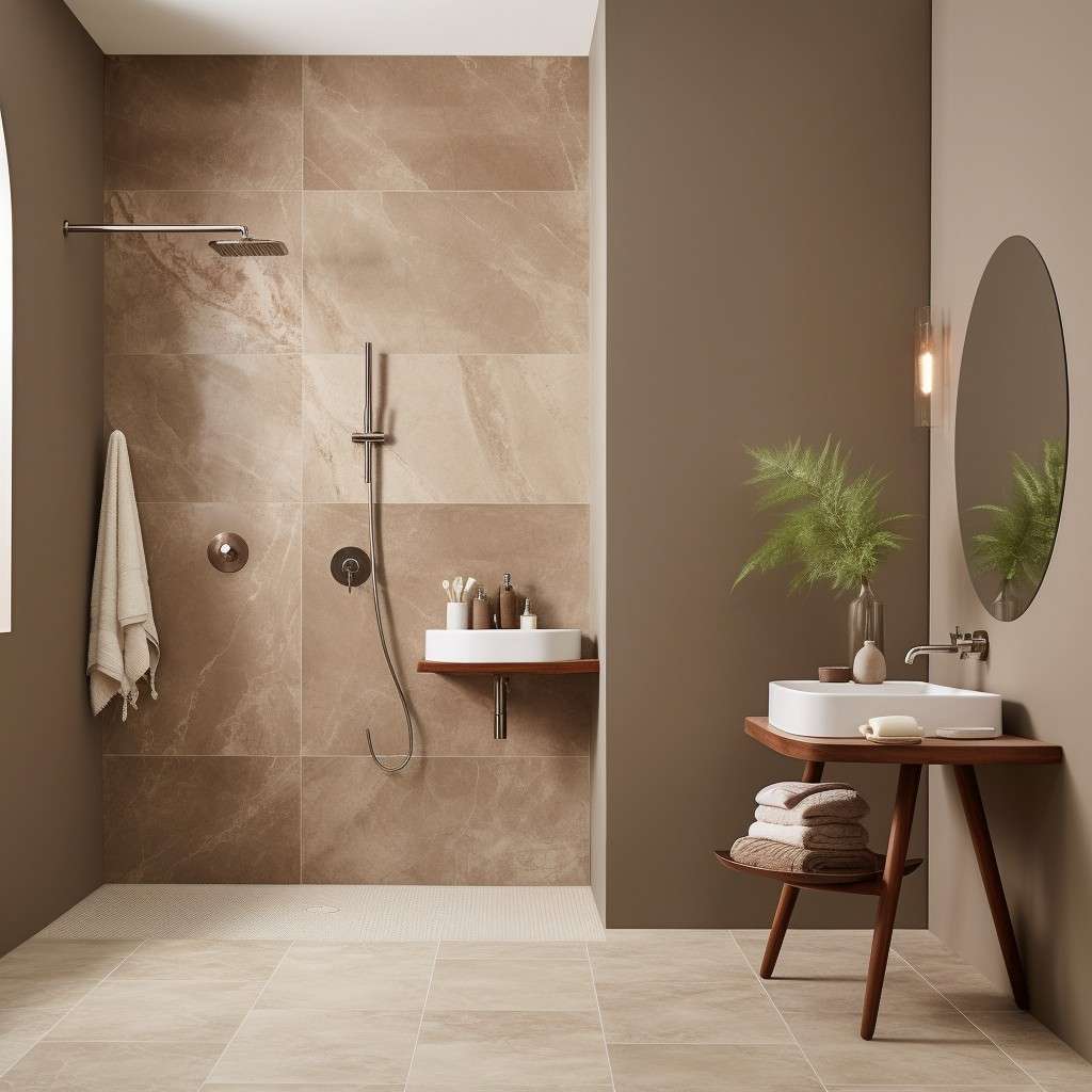 Marble and Clay Bathroom Wall Paint