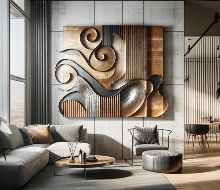 Metal and Wood Wall Decor Ideas