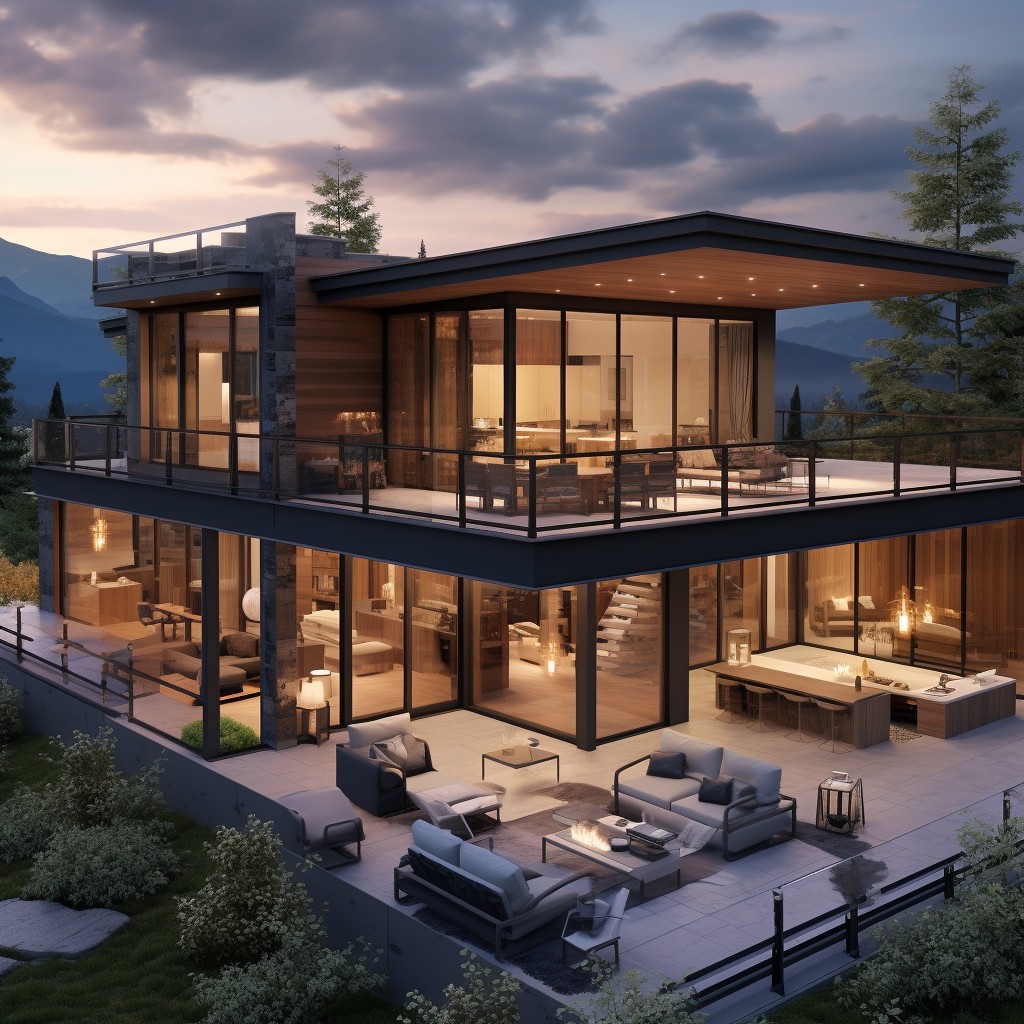 Mountain Hideaway - Modern House Simple Design