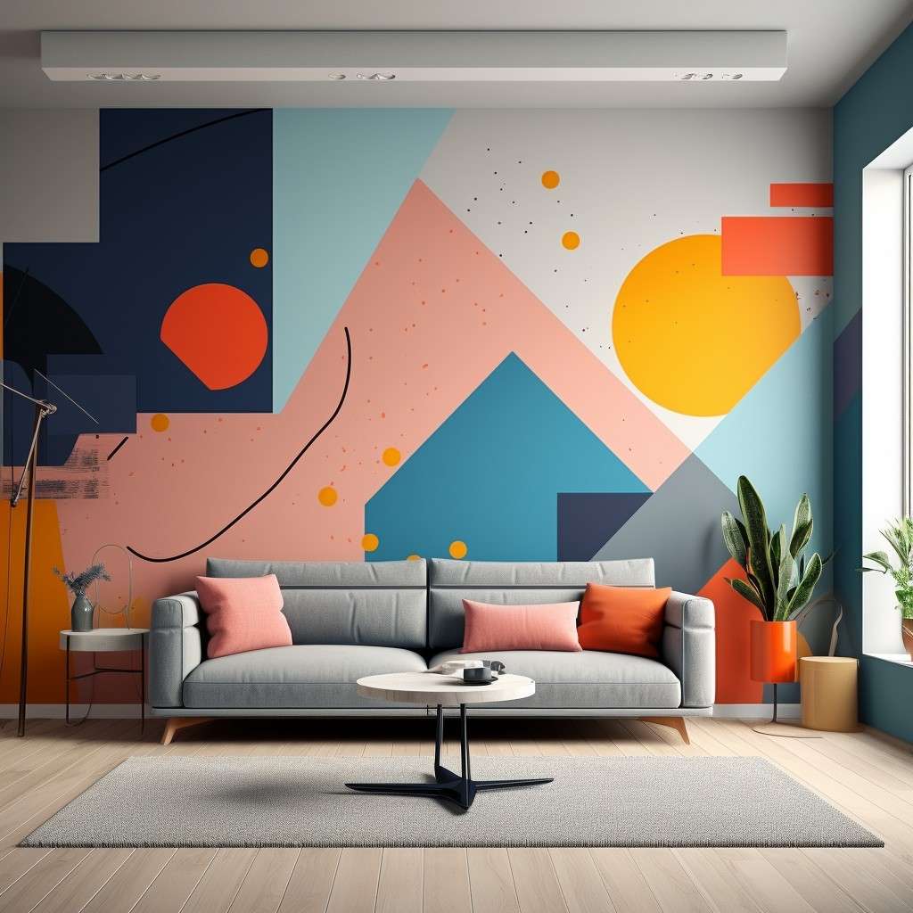 Mural Of Modern Art - Painted Wall Mural Ideas
