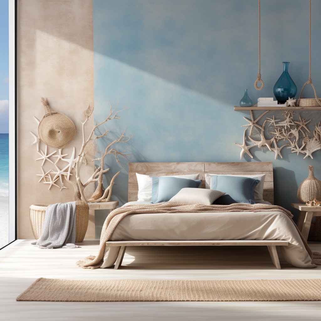 Ocean Blue and Sandy Beige - Mica Sheets Colours