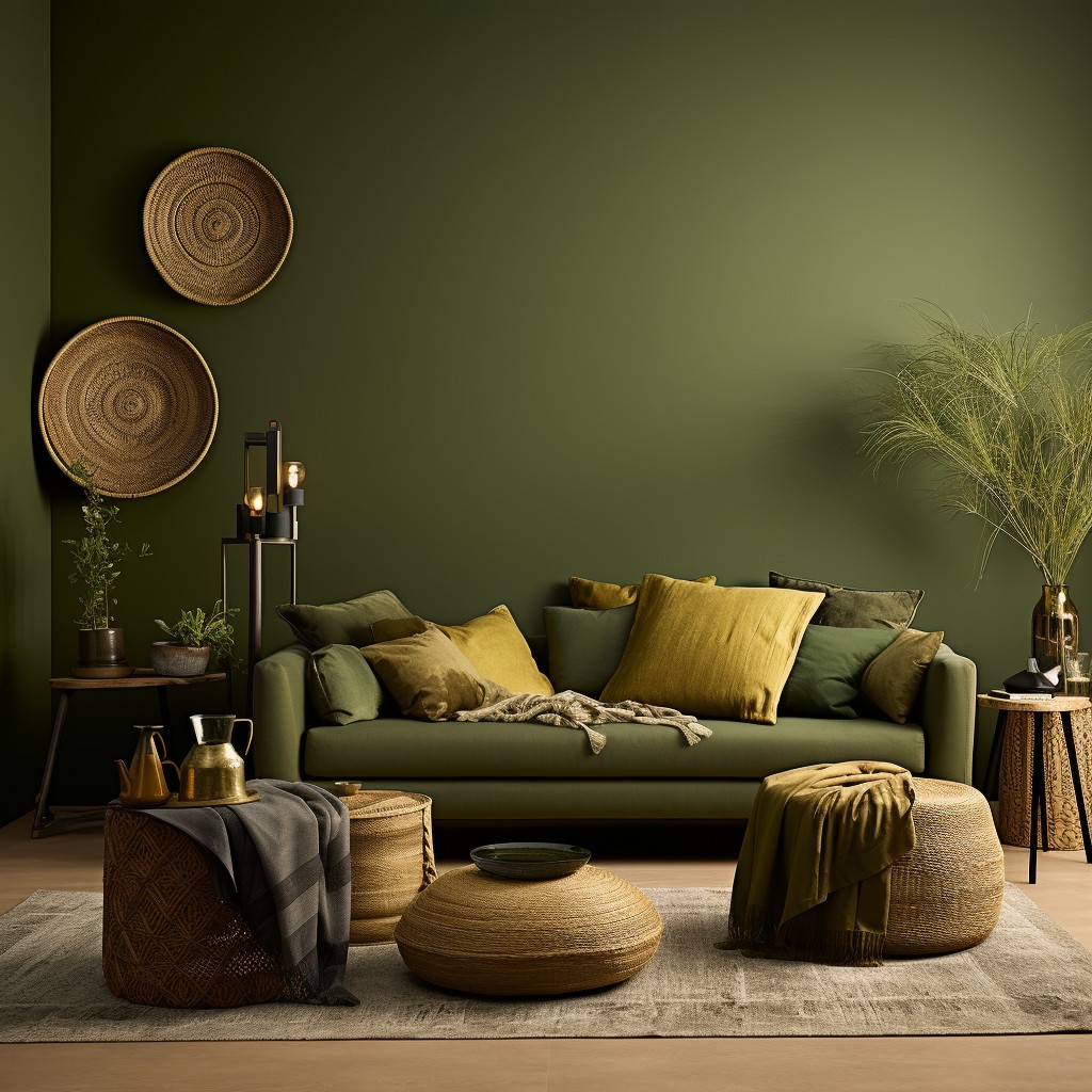 Olive Green and Rustic Gold - Latest Sunmica Colour