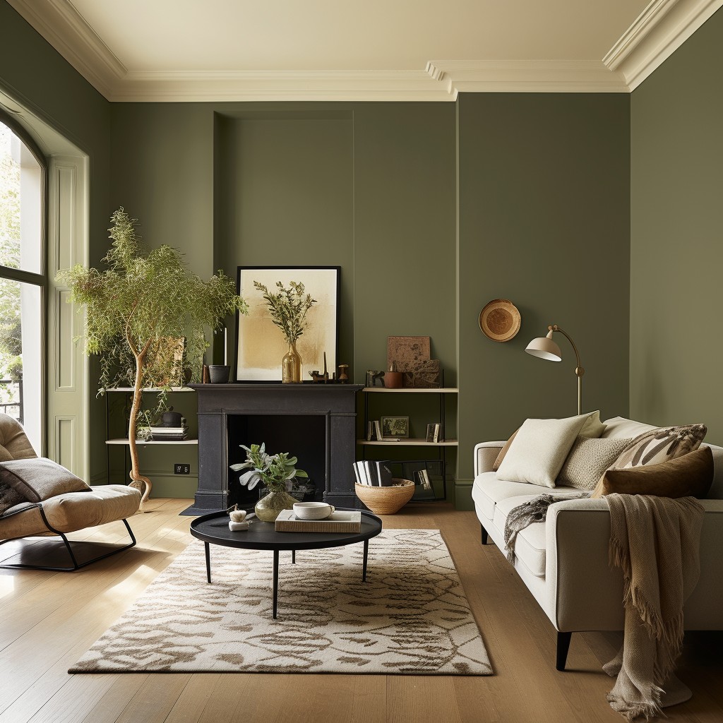 Green Wall Paint Color Combination Ideas for Wall According to Designers