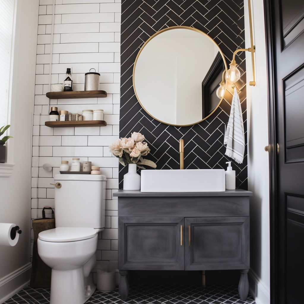 Pattern Magic - Narrow Bathroom Designs