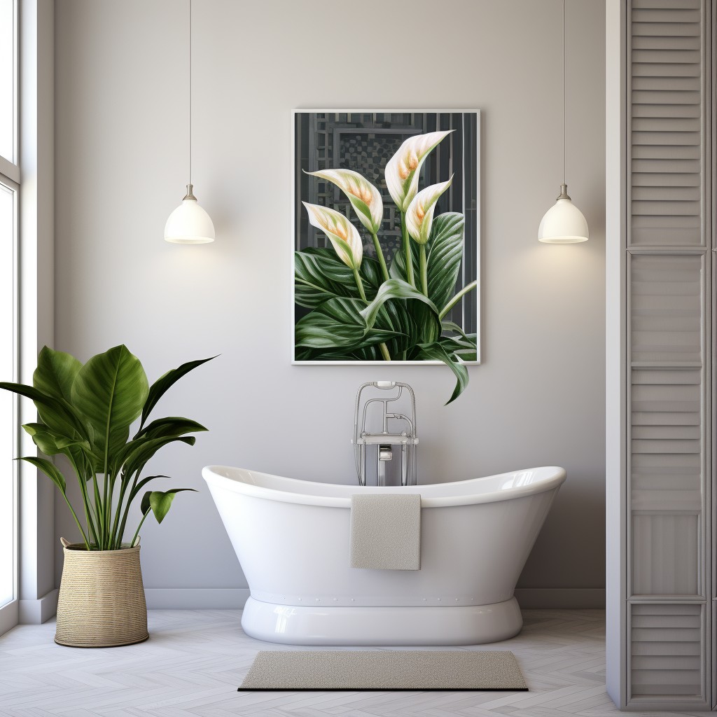 Peace Lily- Bathroom Plants Ideas