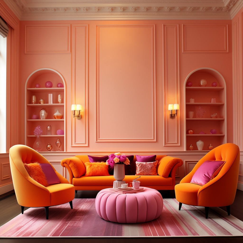 Playful Twist of Pink and Orange - Orange Complementary Color