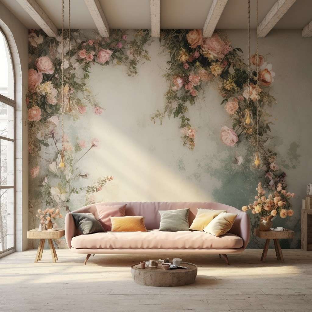 Romantic Garden - Ideas For Painting A Wall Mural
