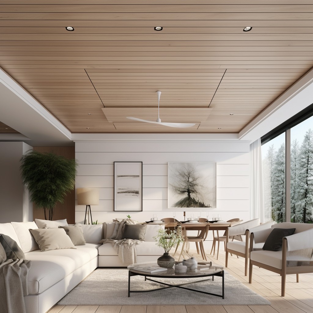 Simple Shiplap  - Modern Ceiling Wood Design