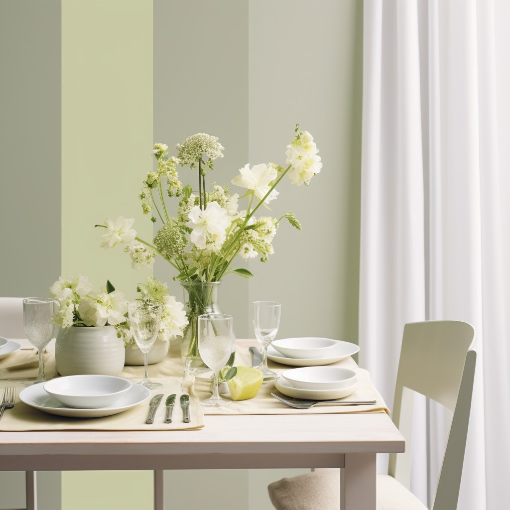 Soft Ivory and Light Pista Colour Combination