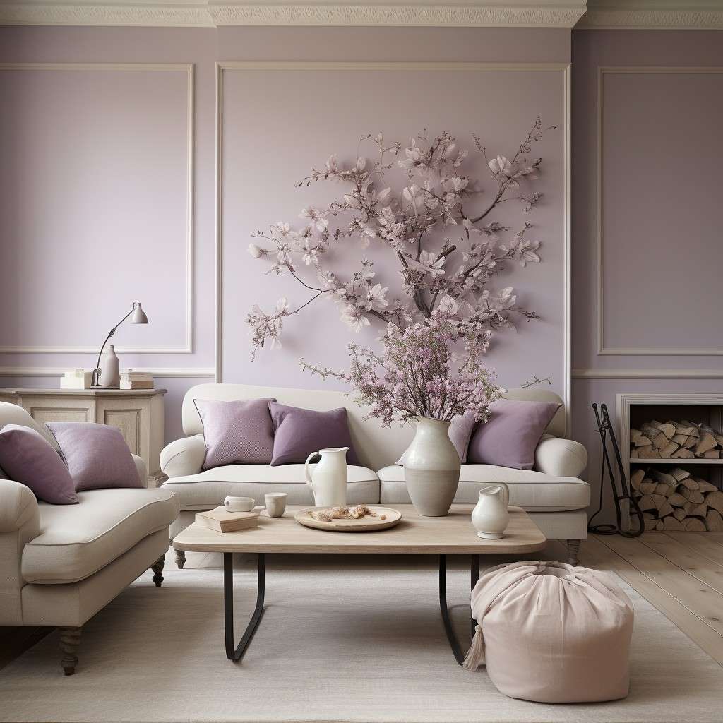 Soft Ivory Colour for Wall - Lavender