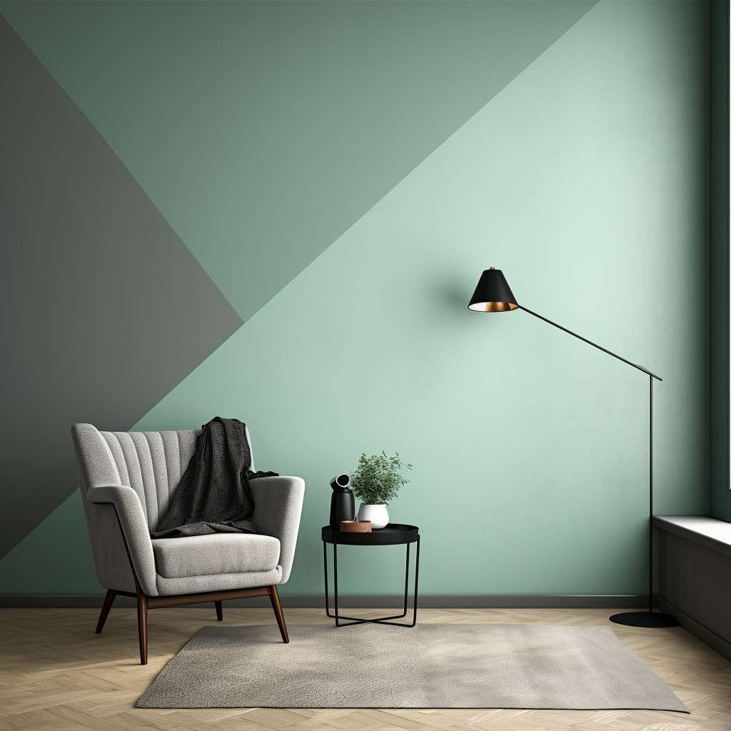 Sophisticated Contras of Colour Combination with Mint Green  - Charcoal Grey