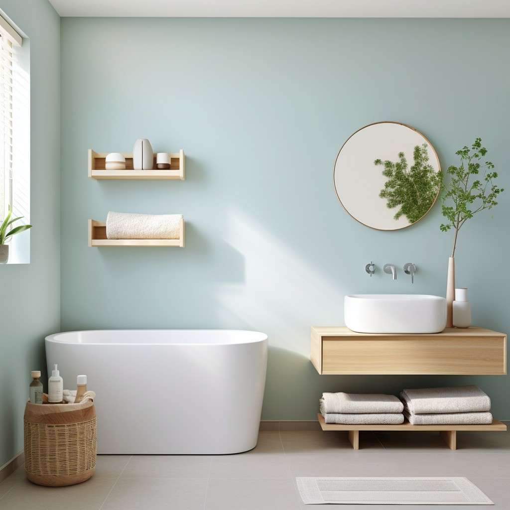 Stick To A Light Colour Palette - Tiny Bathroom Design