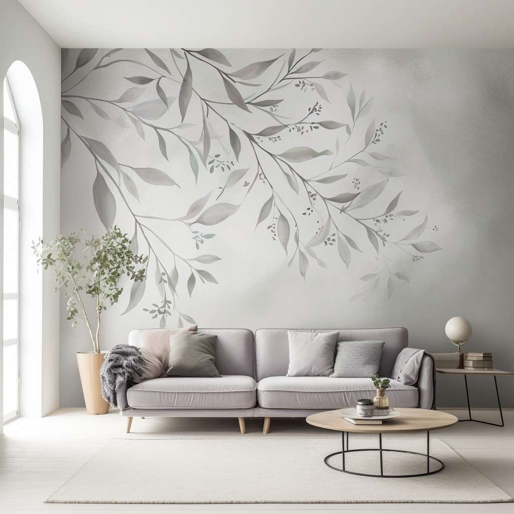 Subtly Leafy  - Mural Wall Ideas