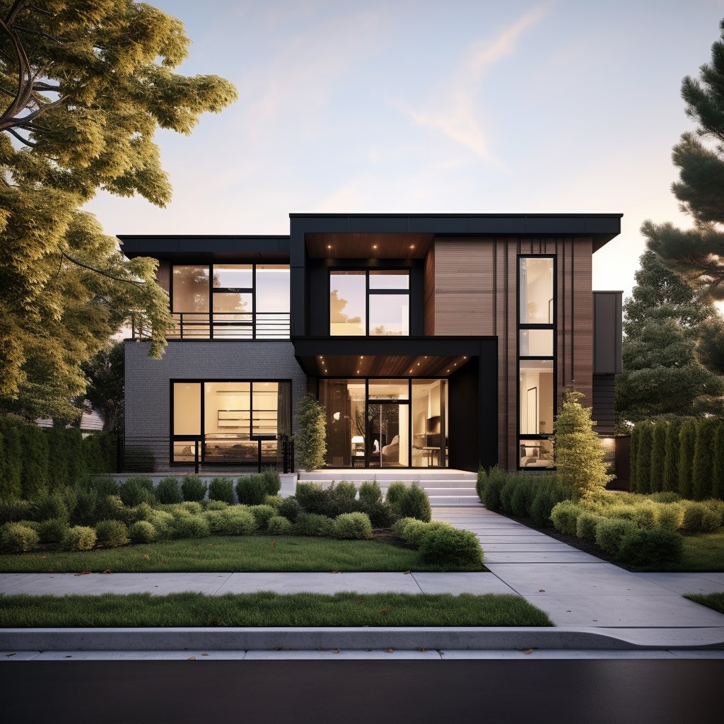 Suburban Gem - Simple Modern House Plans