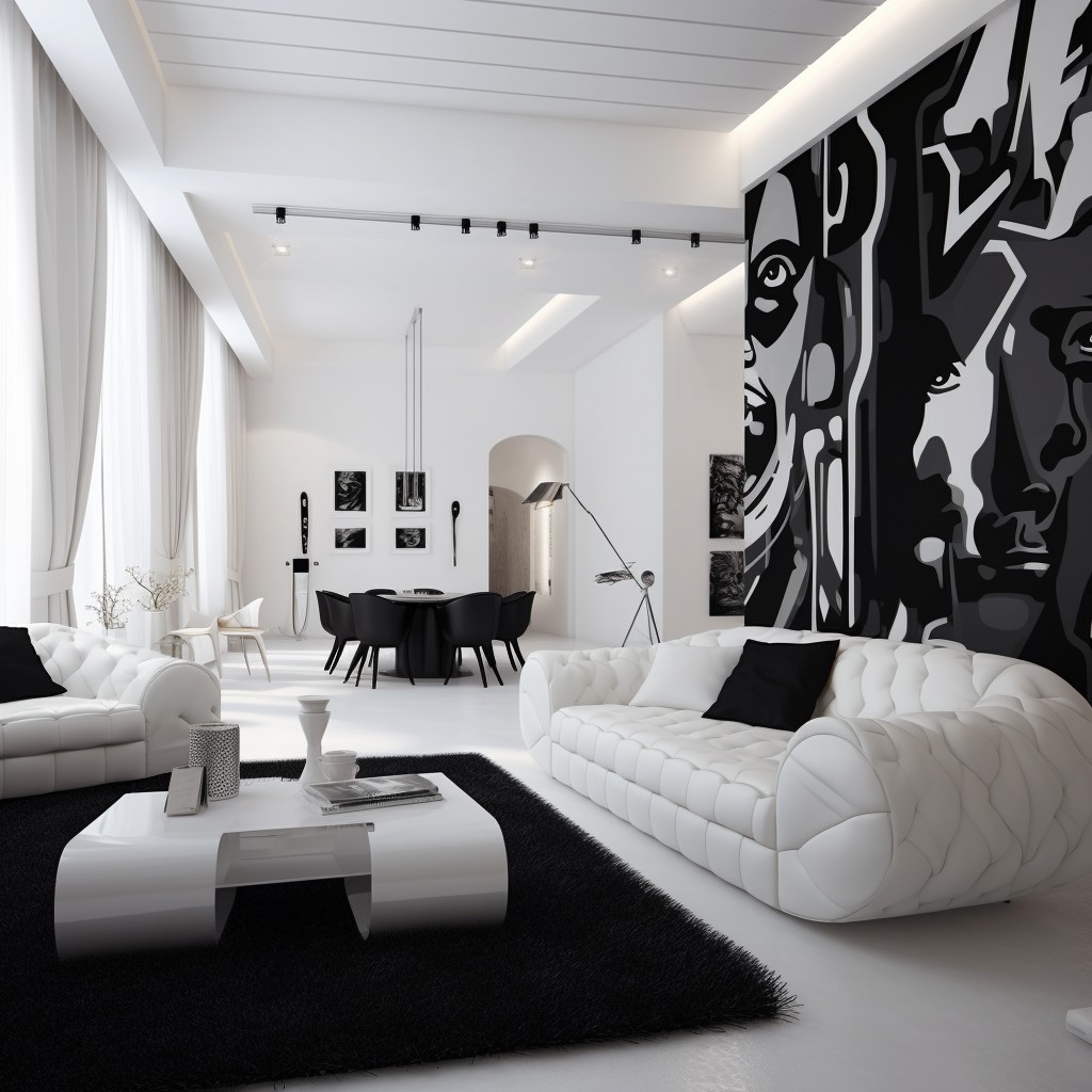 The Classic Contrasts of White and Black- White Color Paint Combination