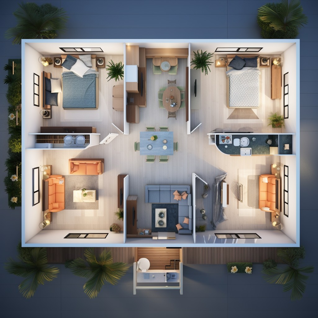 Traveler's Abode - Modern Style House Plans