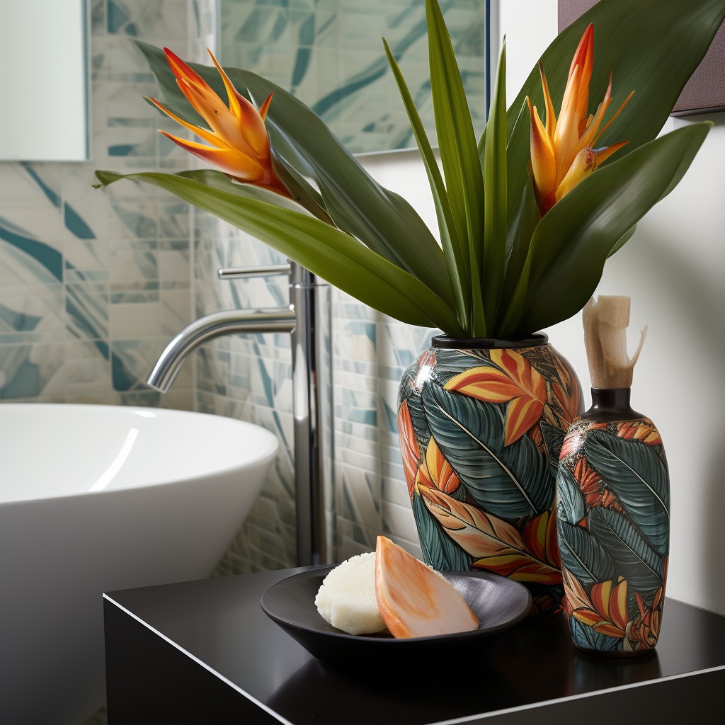 Tropical Pitcher Plants in Bathroom Ideas
