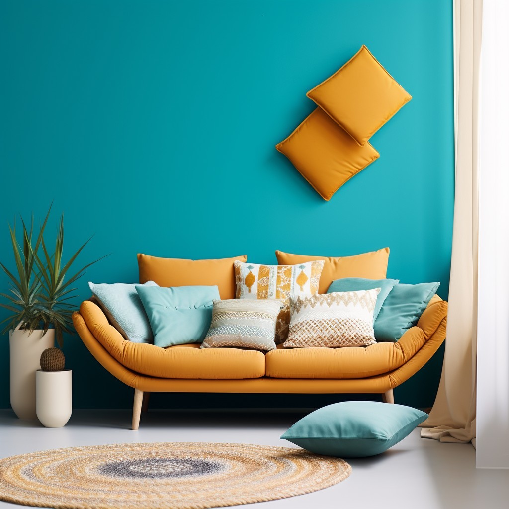 Turquoise and Warm Honey - Sunmica Colour And Design