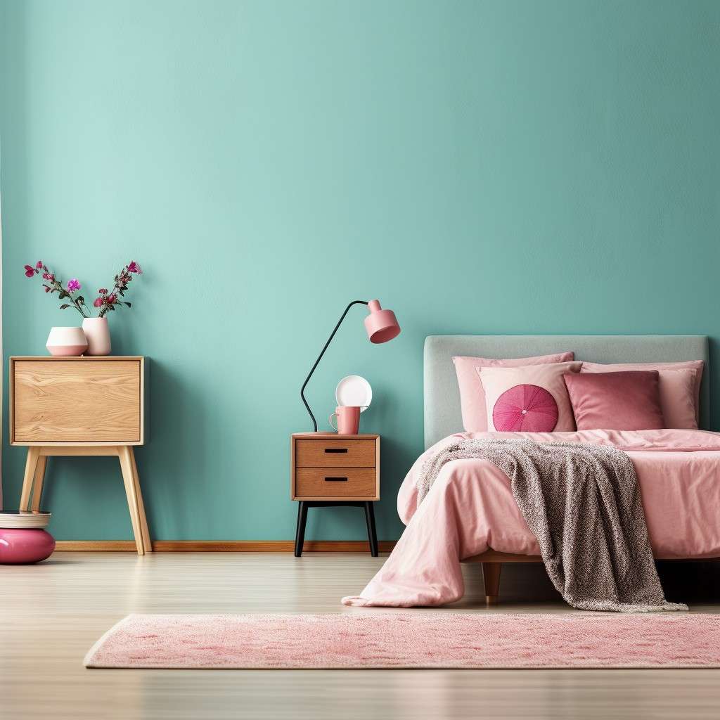 Turquoise Color Combination - Pink