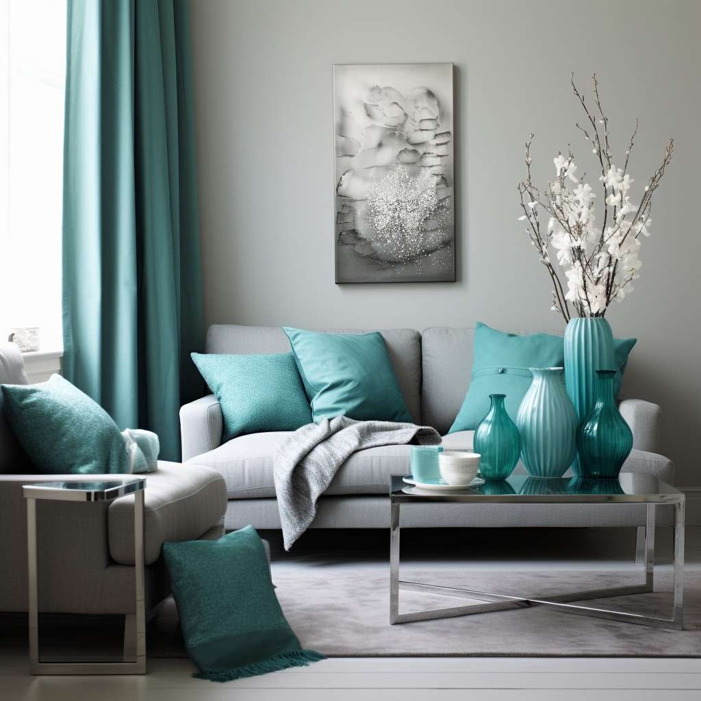 Turquoise Color Shades - Grey