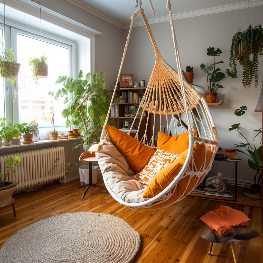 Use a Hammock Swing - Small Home Home Decor Ideas