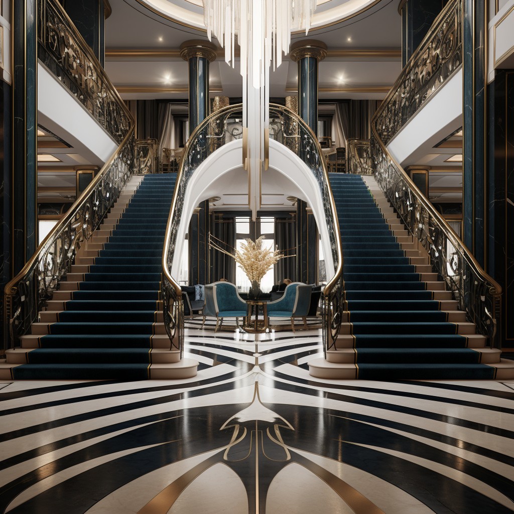 Use Creativity with Art Deco Glamour - Step Paint Design