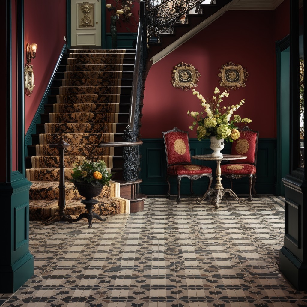 Victorian Inspired Tiles - Hallway Ideas Flooring