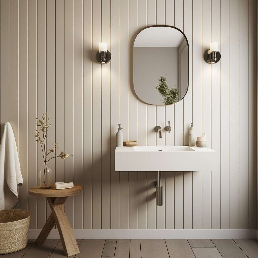 Wall Cladding To Add Texture - Small Bathroom Decor Ideas