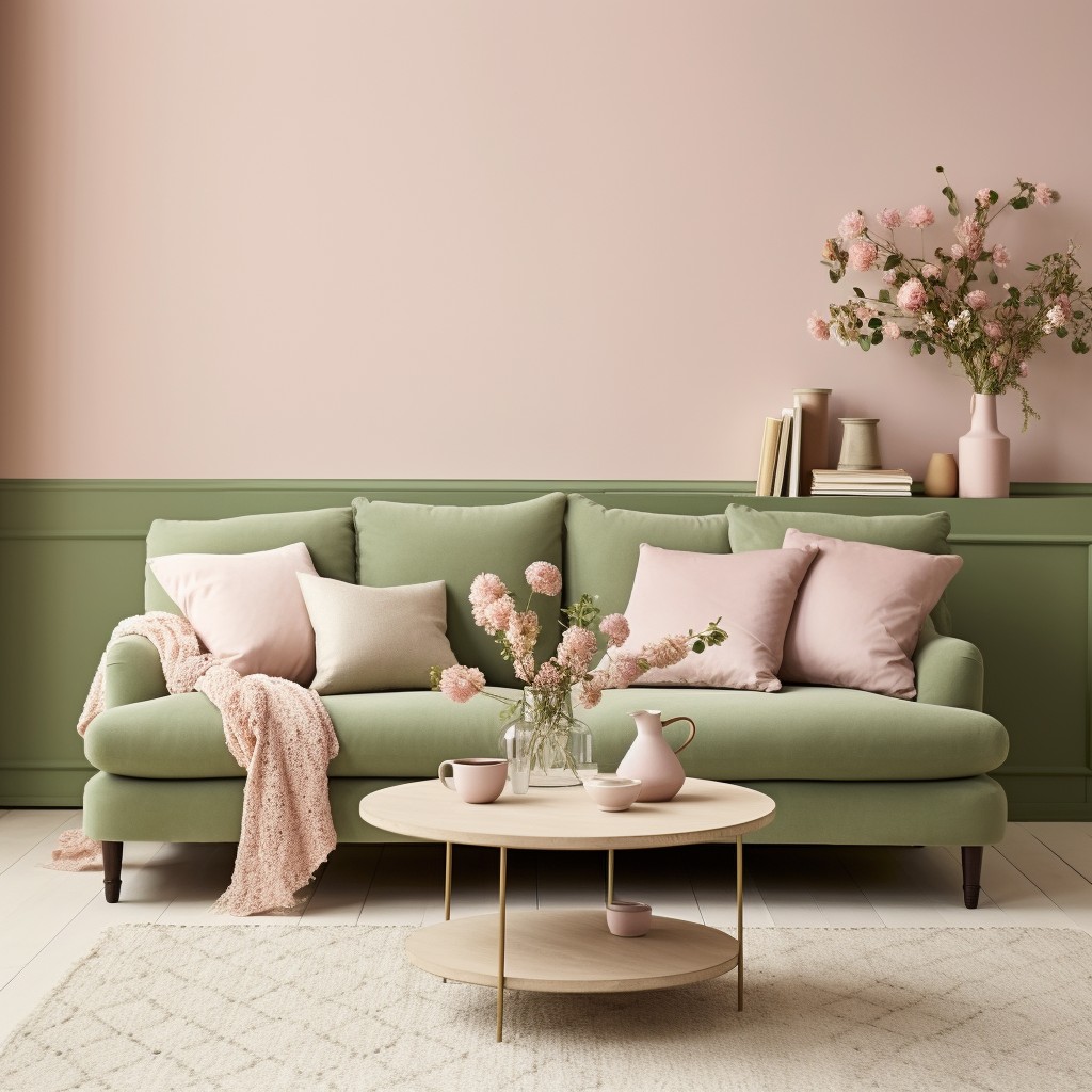 Alluring Contrast Colour for Olive Green and Dusty Pink