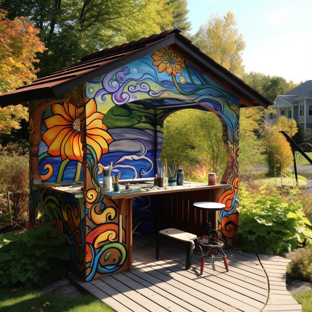 Artistic Retreat - Modern Gazebo Design