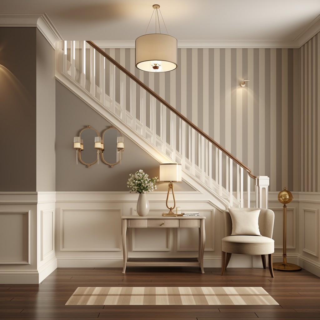 Be Classic And Choose Classic Stripes - Best Hallway Wallpaper