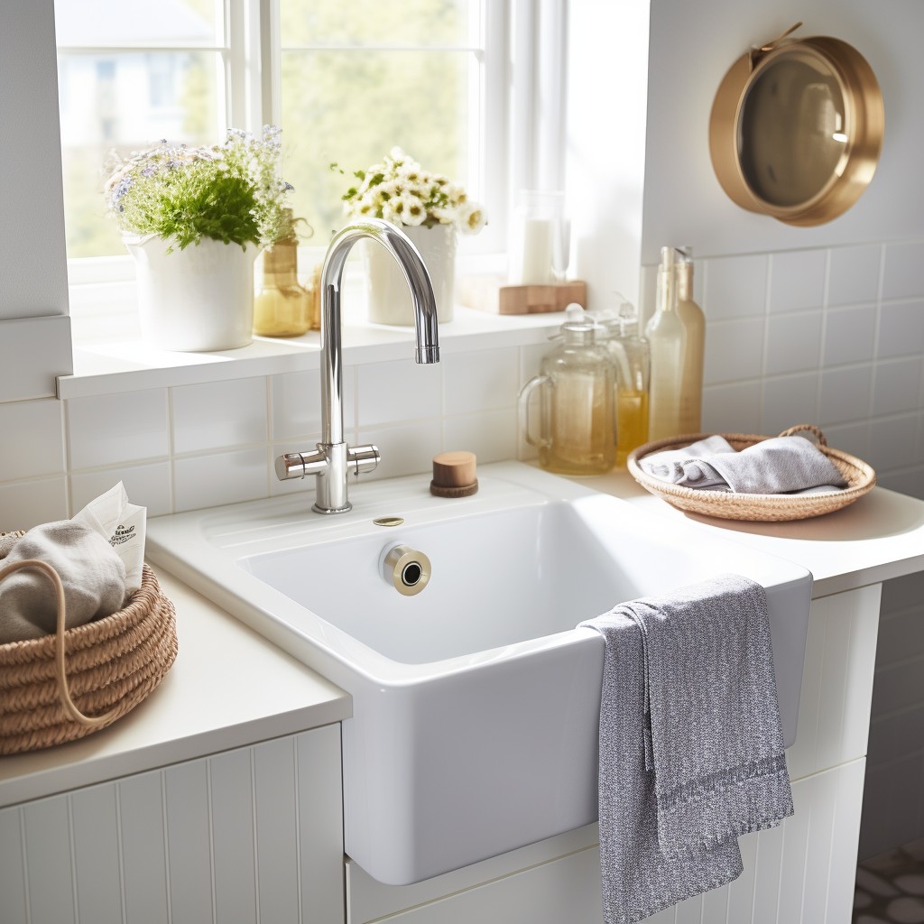 Be Practical With All-in-One Utility Sinks - Small Laundry Room Ideas With Sink