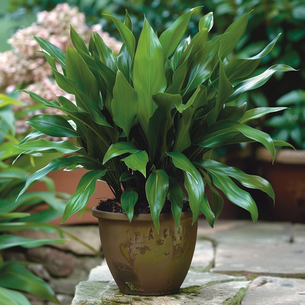 Cast Iron Plant - Green Plant Large Leaves