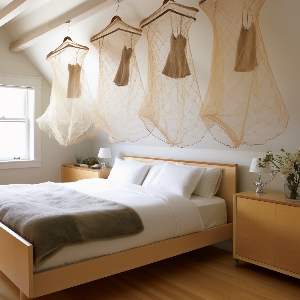 Ceiling-Mounted Storage Nets - Home Storage