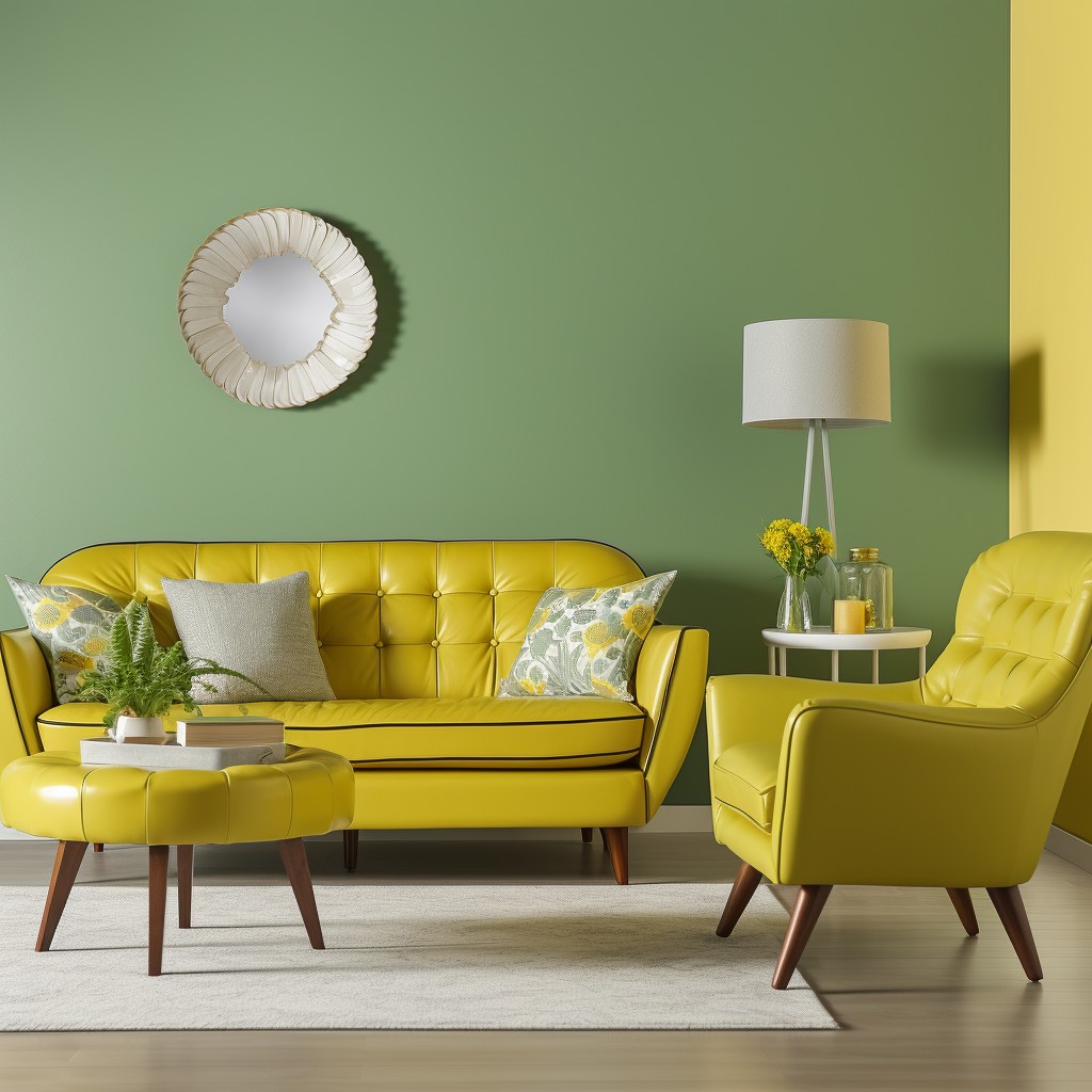 Chartreuse and Sunflower Yellow and Green Combination Wall