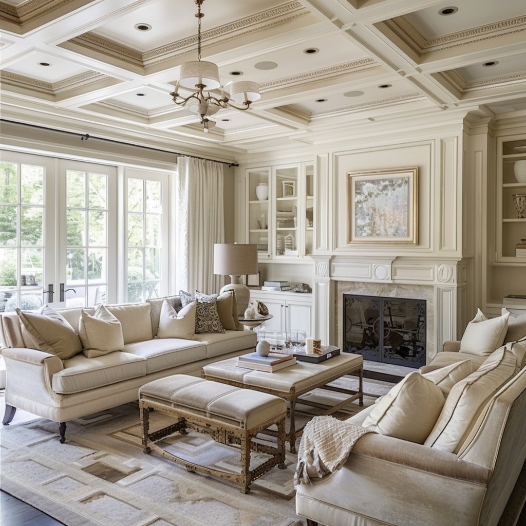 Classic simple Coffered Ceilings in Period Homes