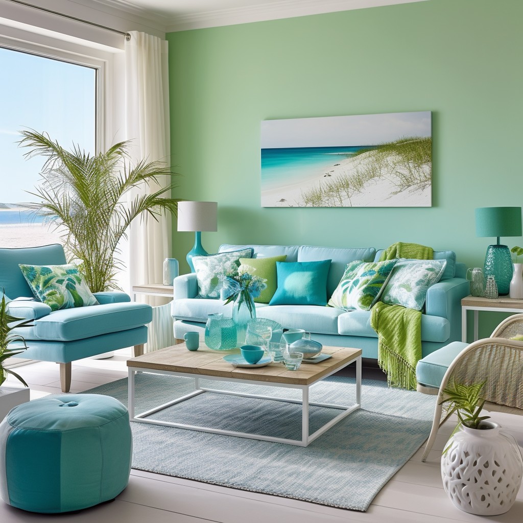 Coastal Harmony - Best Colour Combination With Parrot Green