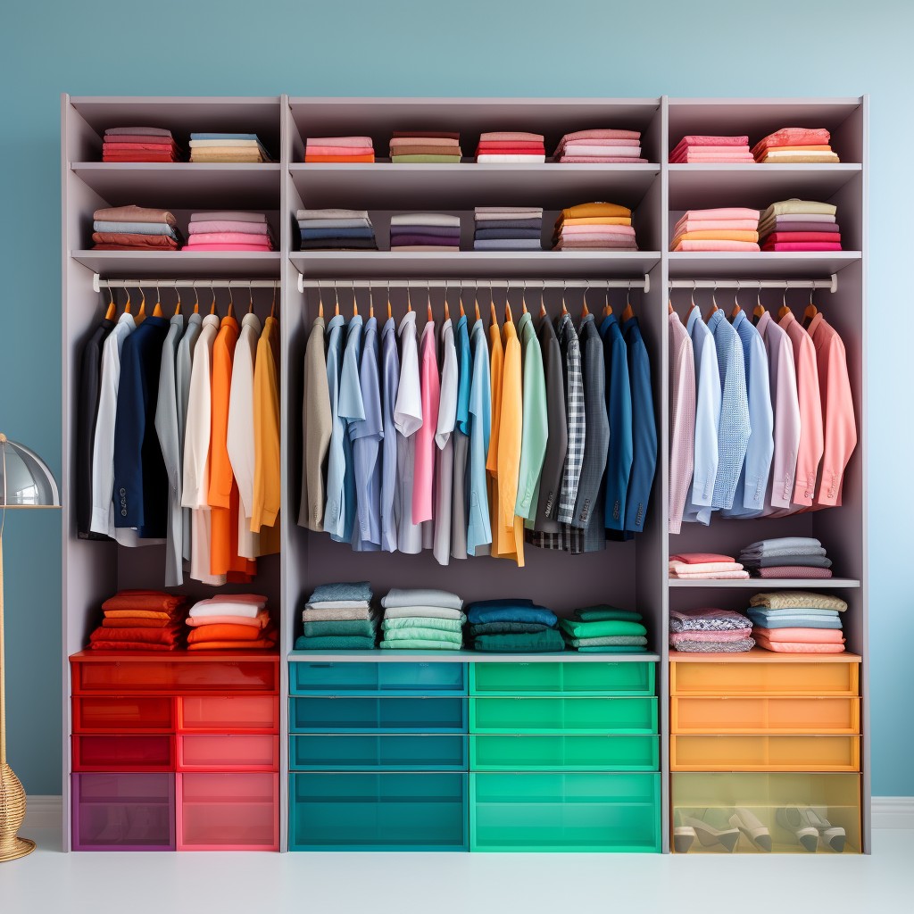 Colour-Coordinated Organisers - How To Organise Wardrobe