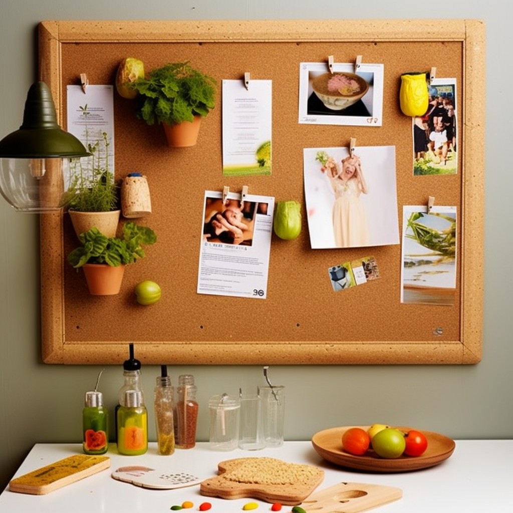 Corkboards for Practical Display - Kitchen Wall Art
