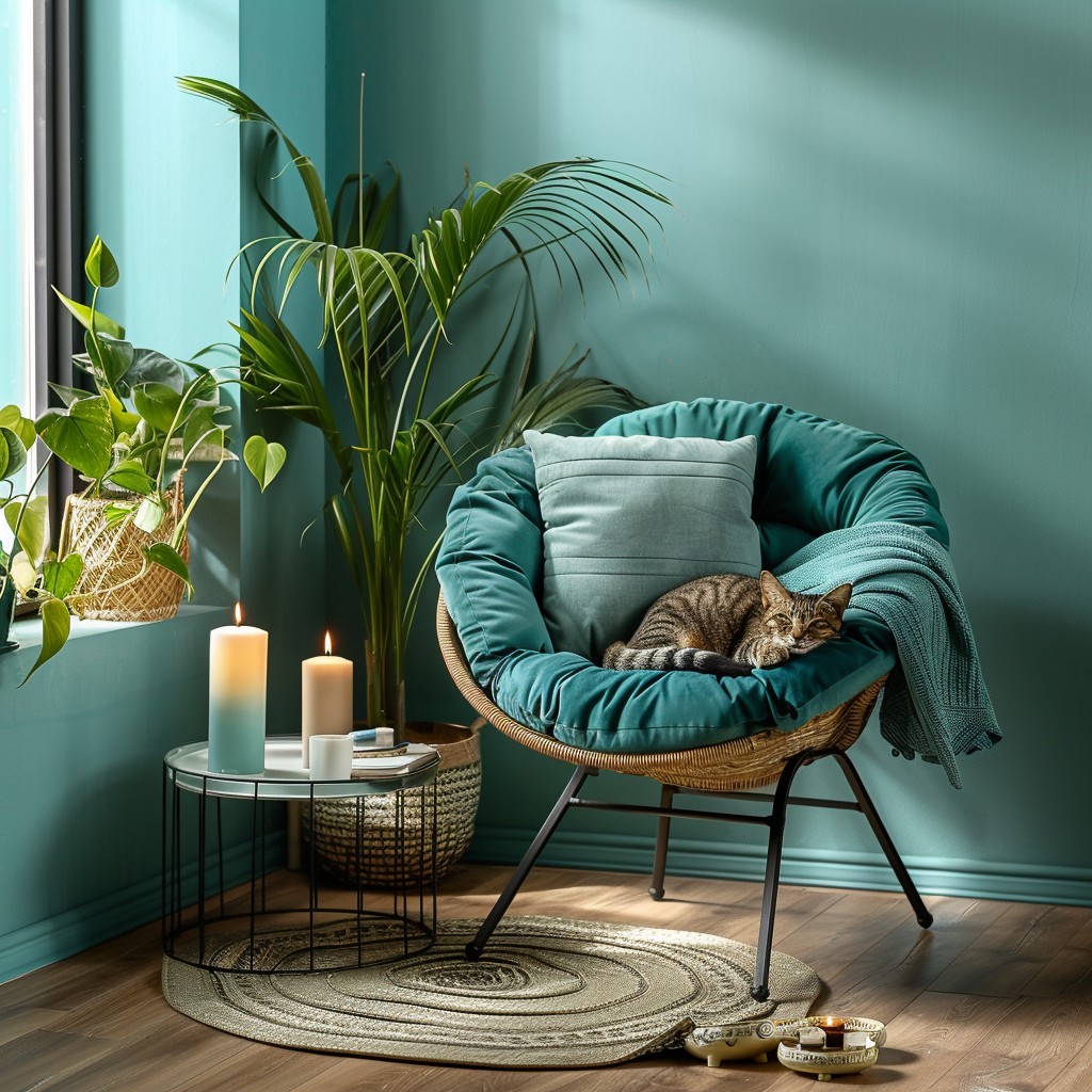 Crafting Calm Corners - Blue Green Color Combination