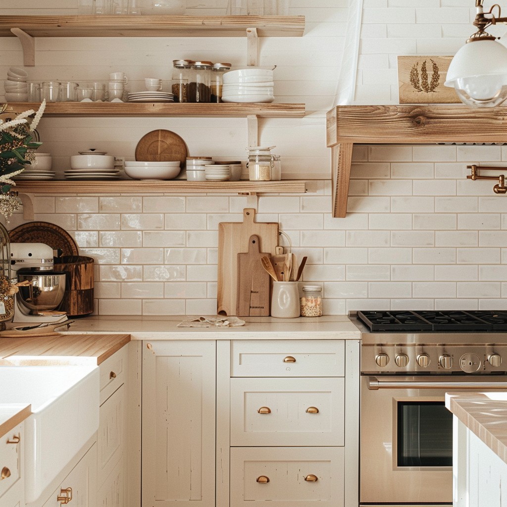 Cream Dream - Small House Modern Kitchen Design