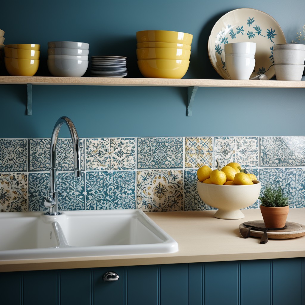 Creative Use of Backsplash and Wall Tiles  Kitchen Utility Designs
