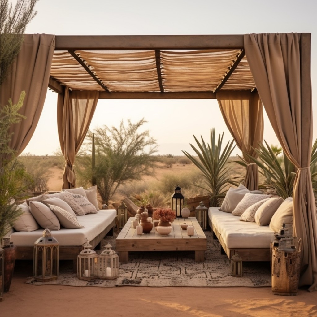 Desert Oasis - Gazebo Seating Ideas