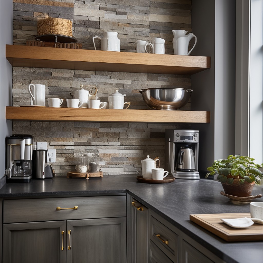 Designate A Spot in the Kitchen - Coffee Bar Ideas for Small Spaces
