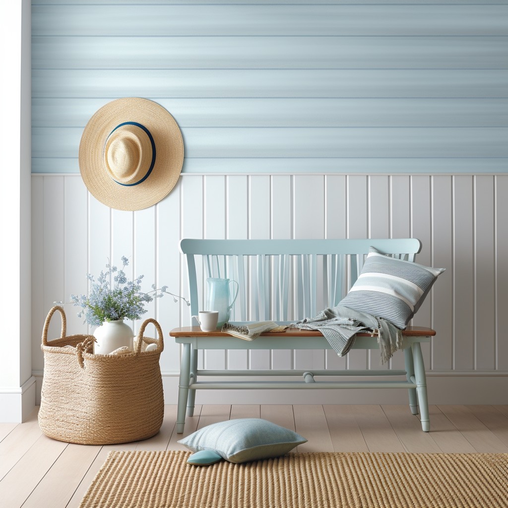 Dive into the Coastal Calm - Stunning Hallway Wallpaper