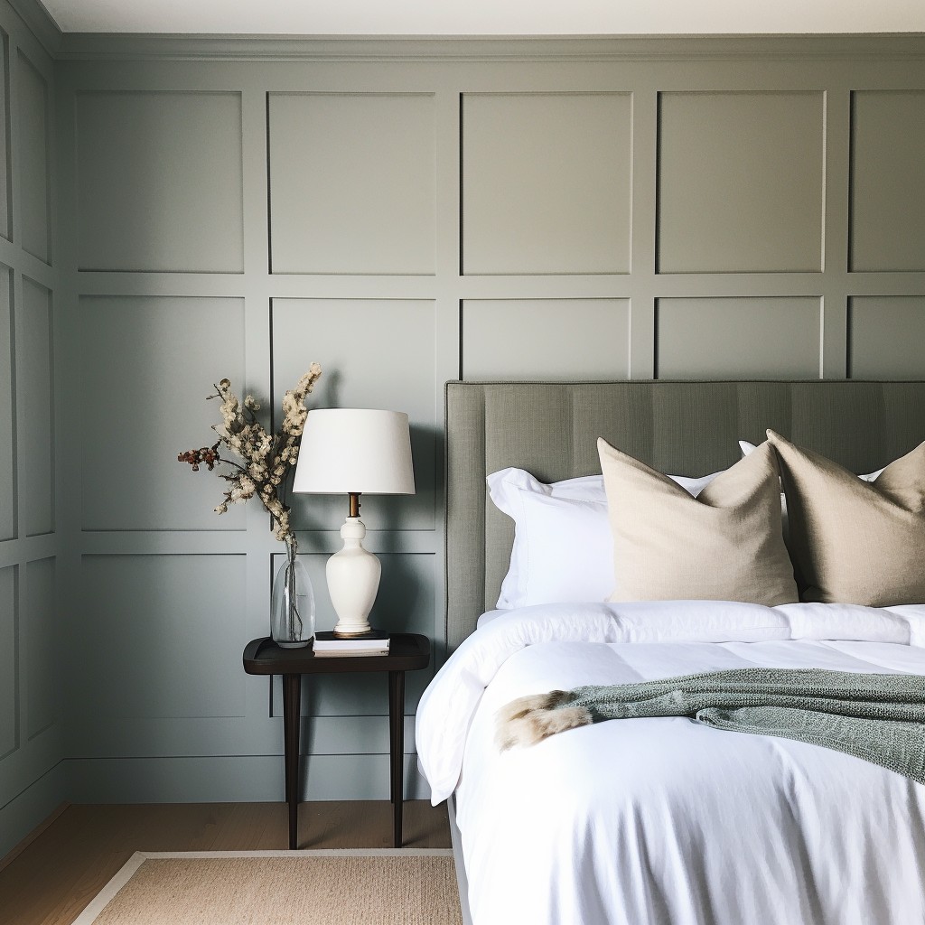 DIY Bedroom Wall Decor - Panelling