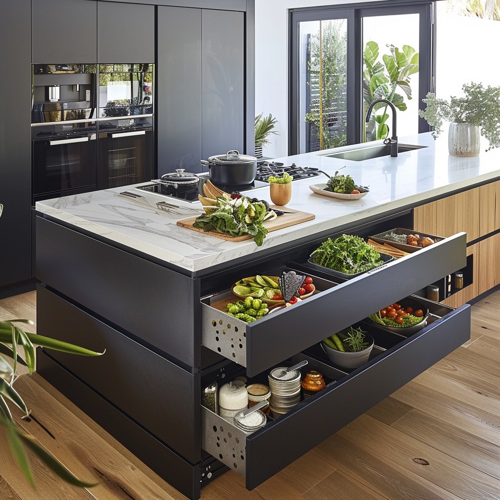 Dual-Purpose Delights   - Narrow Kitchen Island With Seating