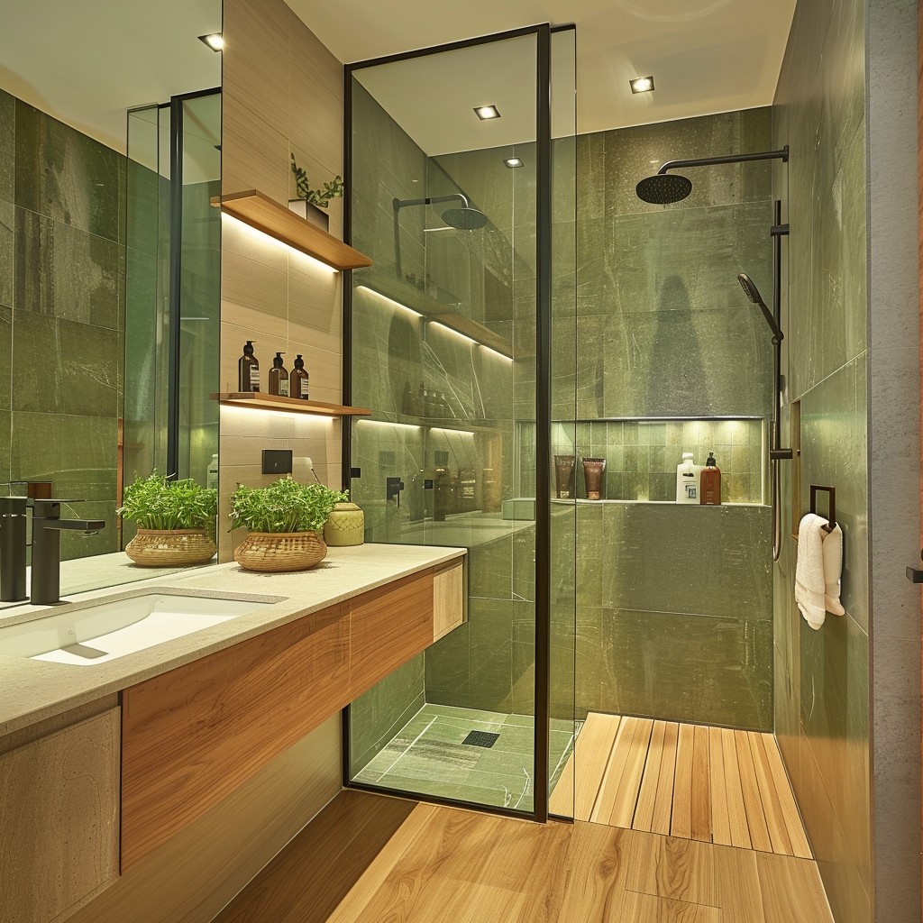 Earthy Escape Bathroom - Shower Design Ideas