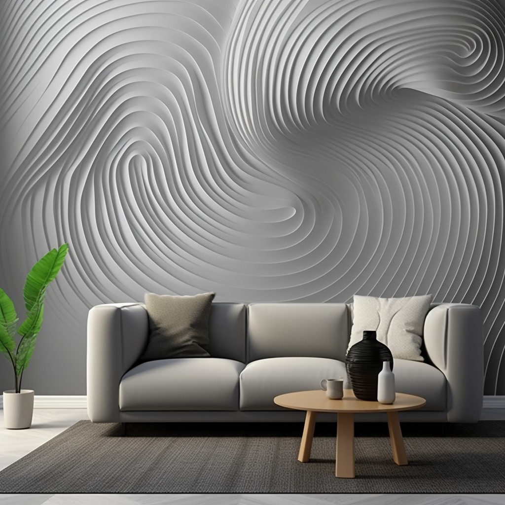 Explore Creative Optical Illusions - Simple Wallpaper Design For Living Room