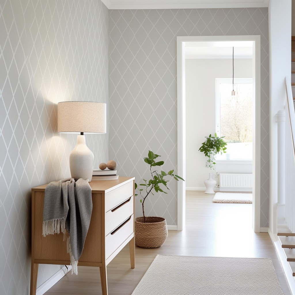 Explore the Scandinavian Simplicity - Modern Hallway Wallpaper